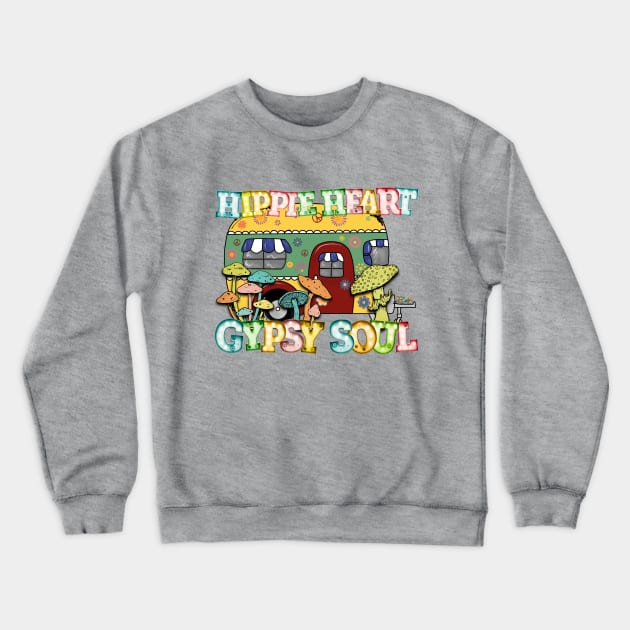 Hippie Heart Gypsy Soul Crewneck Sweatshirt by Okanagan Outpost